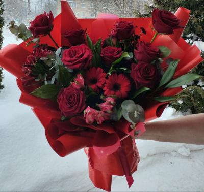 Букет "Красный бархат"